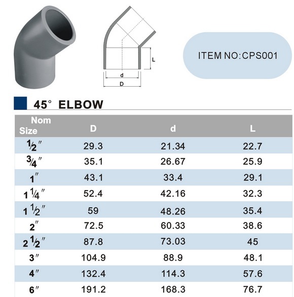 FT CODO DE 45º DE PVC FT CODO DE 45º DE PVC